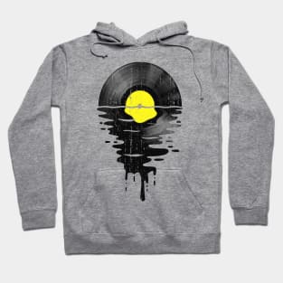 Cool Music Vinyl Retro Vintage Yellow Hoodie